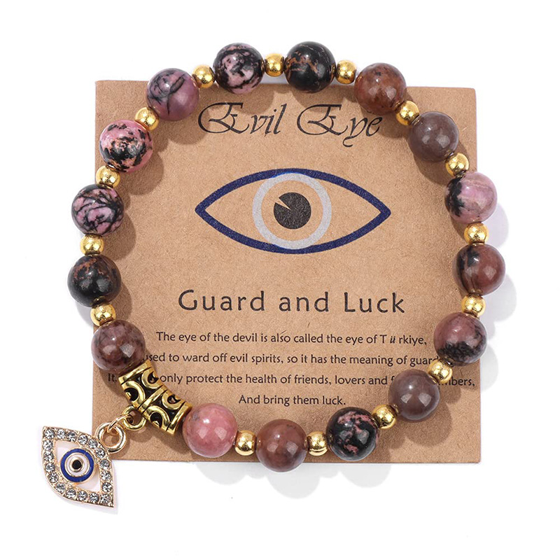 Hongde Djævel\\\'s Eye Guardian Armbånd Natursten Armbånd